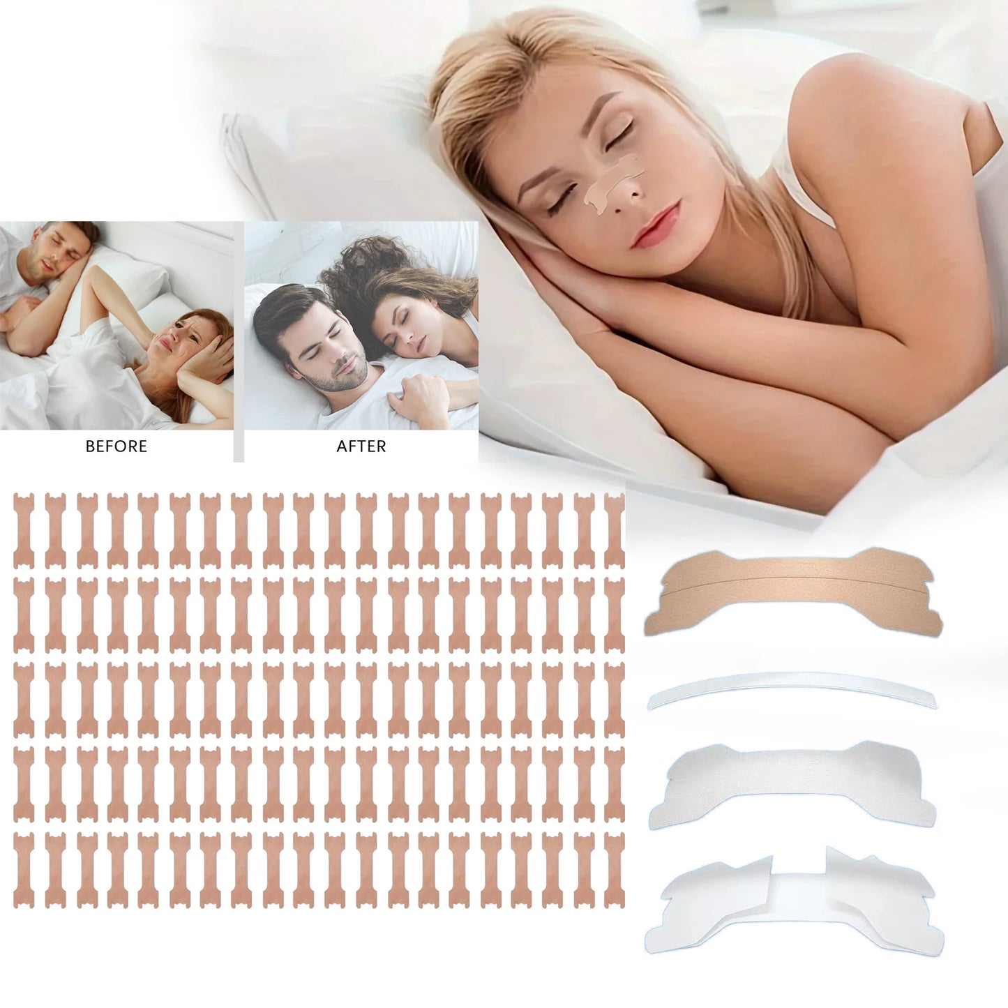 Anti Snoring Strips & Breathing Nasal Strips Easier Breath Stop