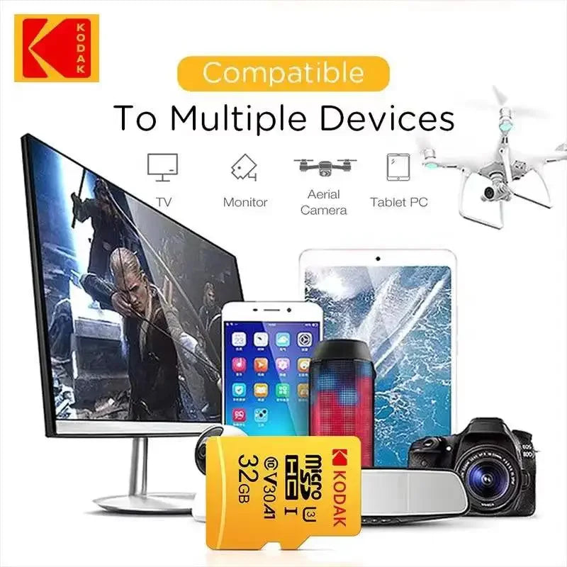 Original KODAK MicroSD Card 64GB 32GB Memori Memory Card C10 TF Micro