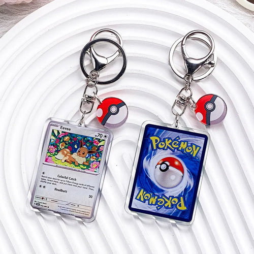 Pokémon Characters Pikachu Bulbasaur Jigglypuff Acrylic Keychain Bag