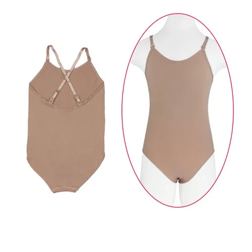 Child Adult Sexy Seamless Camisole Skin Colored Gymnastics Leotard