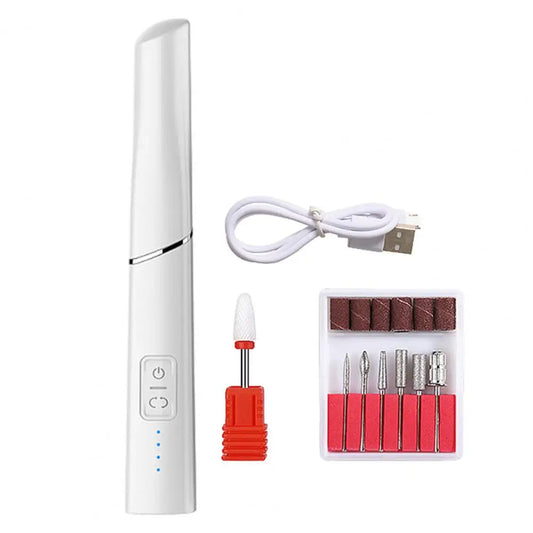 Electric Manicure Drill Set Wireless Rechargeable Nail Grinder Low