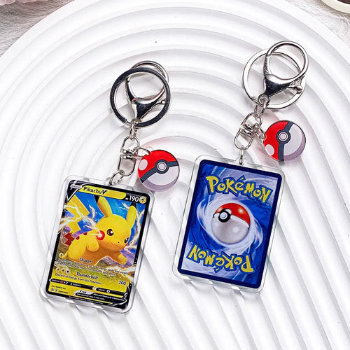 Pokémon Characters Pikachu Bulbasaur Jigglypuff Acrylic Keychain Bag