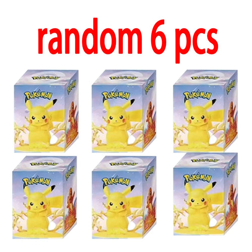 12 style Pok é mon Action Dolls Pikachu Blind Box Anime Models Desktop