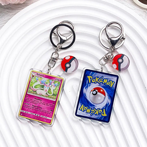Pokémon Characters Pikachu Bulbasaur Jigglypuff Acrylic Keychain Bag