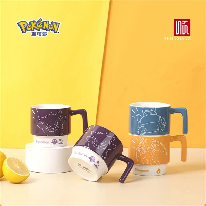 SHUNXIANG Pokémon Licensed Ceramic Mugs Snorlax Stackable Kawaii Anime