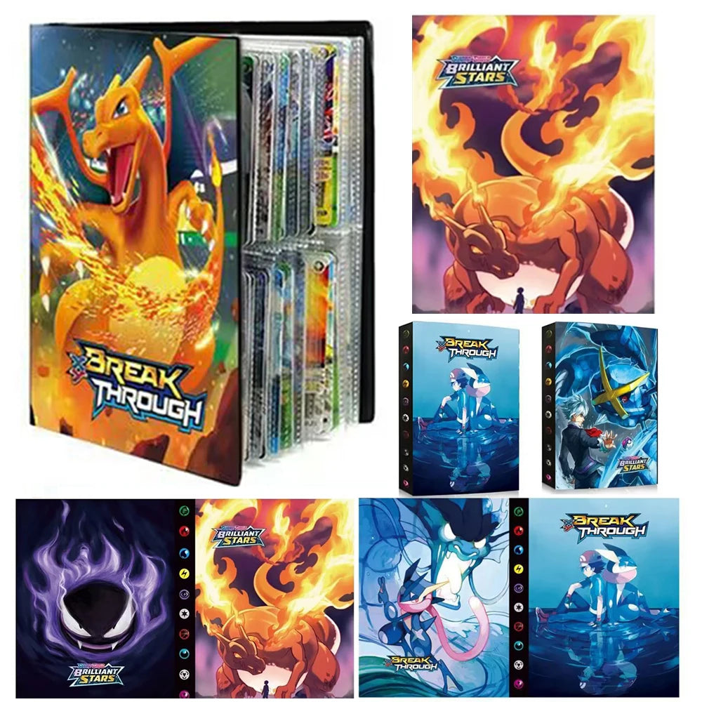 240PCS Pok é mon Cards Album Book Pokemon Game Charizard Card Album