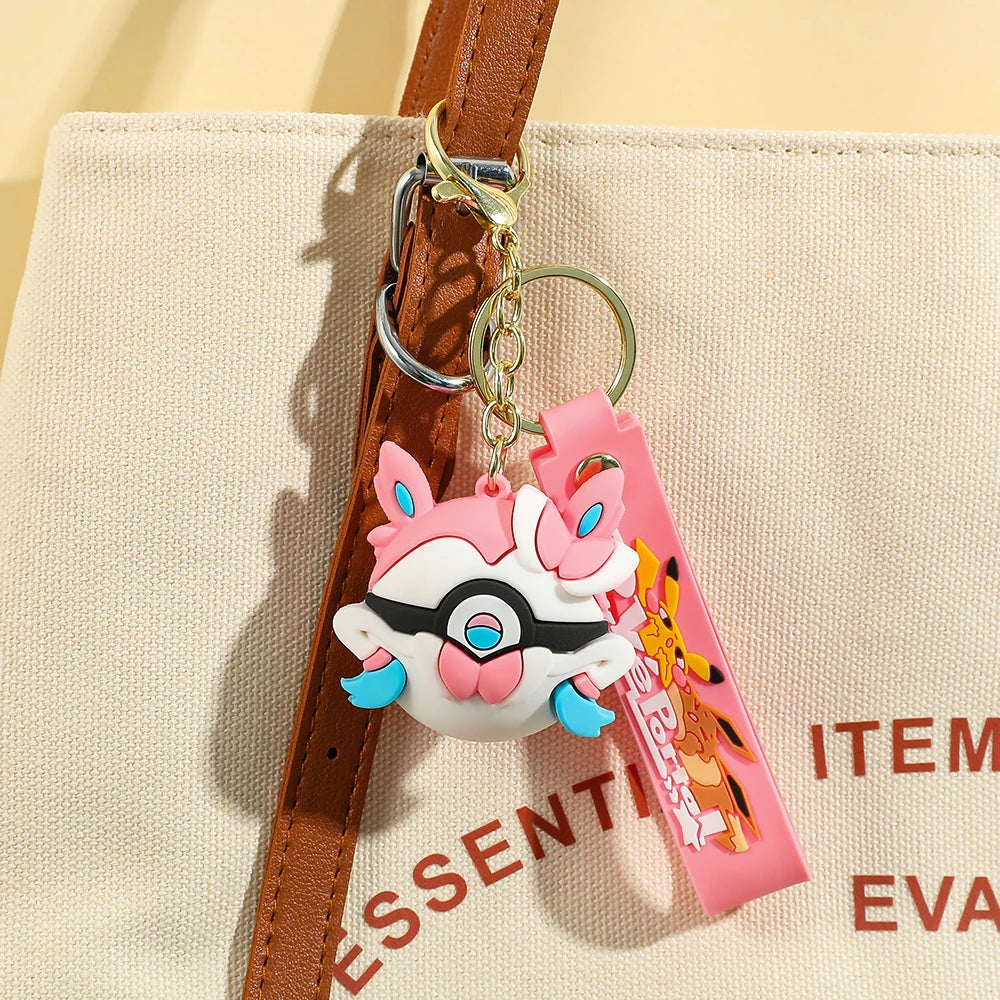 Poké Ball Keychain, Heavy Duty Metal Pokémon Ball Keychain, Anime