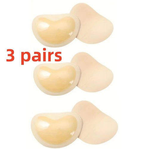 Push Up Reusable Bra Insert Pads, Stick-on Soft Chest Enhancer Pads,