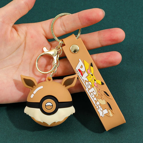 Poké Ball Keychain, Heavy Duty Metal Pokémon Ball Keychain, Anime