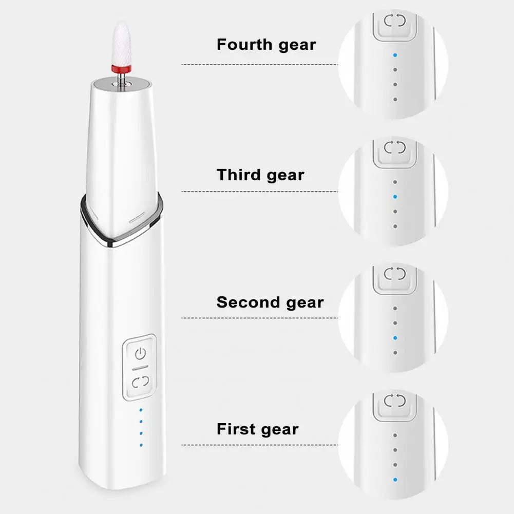 Electric Manicure Drill Set Wireless Rechargeable Nail Grinder Low
