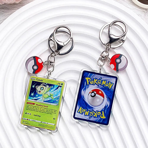 Pokémon Characters Pikachu Bulbasaur Jigglypuff Acrylic Keychain Bag