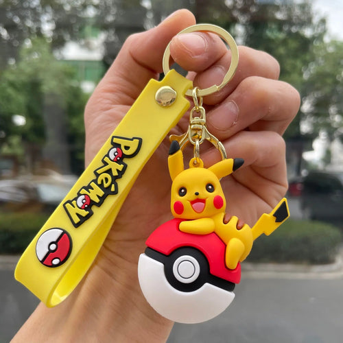 New Pok é mon Pok é Ball Pikachu Keychain, Pok é mon Cute Key Widget,