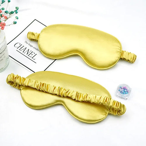Imitated Silk Eye Patch Shading Sleep Eye Mask Eyepatch Travel Relax