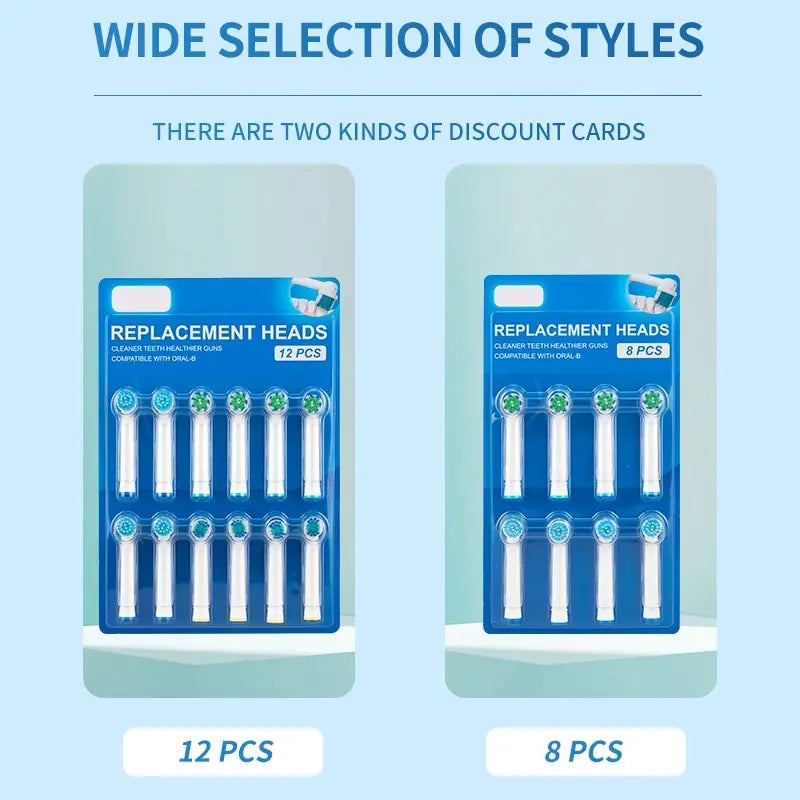 8pcs Replacement Brush Heads For Oral-B Electric Toothbrush Advance