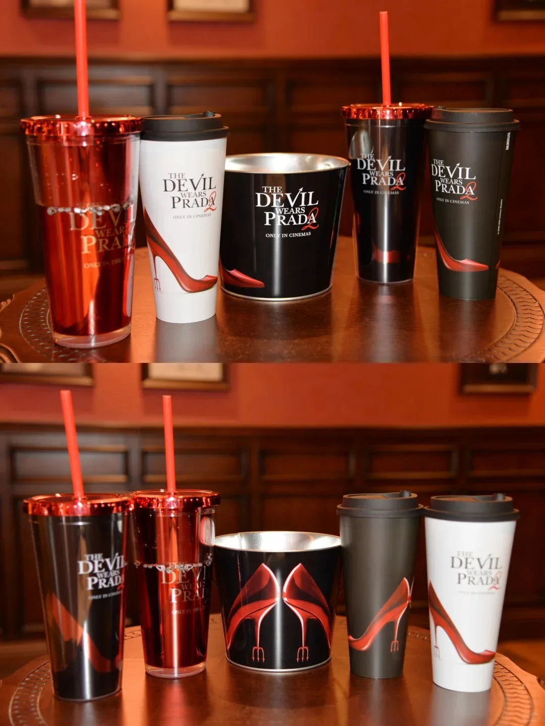 Mtime Popcorn Bucket Insulated Tumbler The Devil Wears Prada 2 Movie
