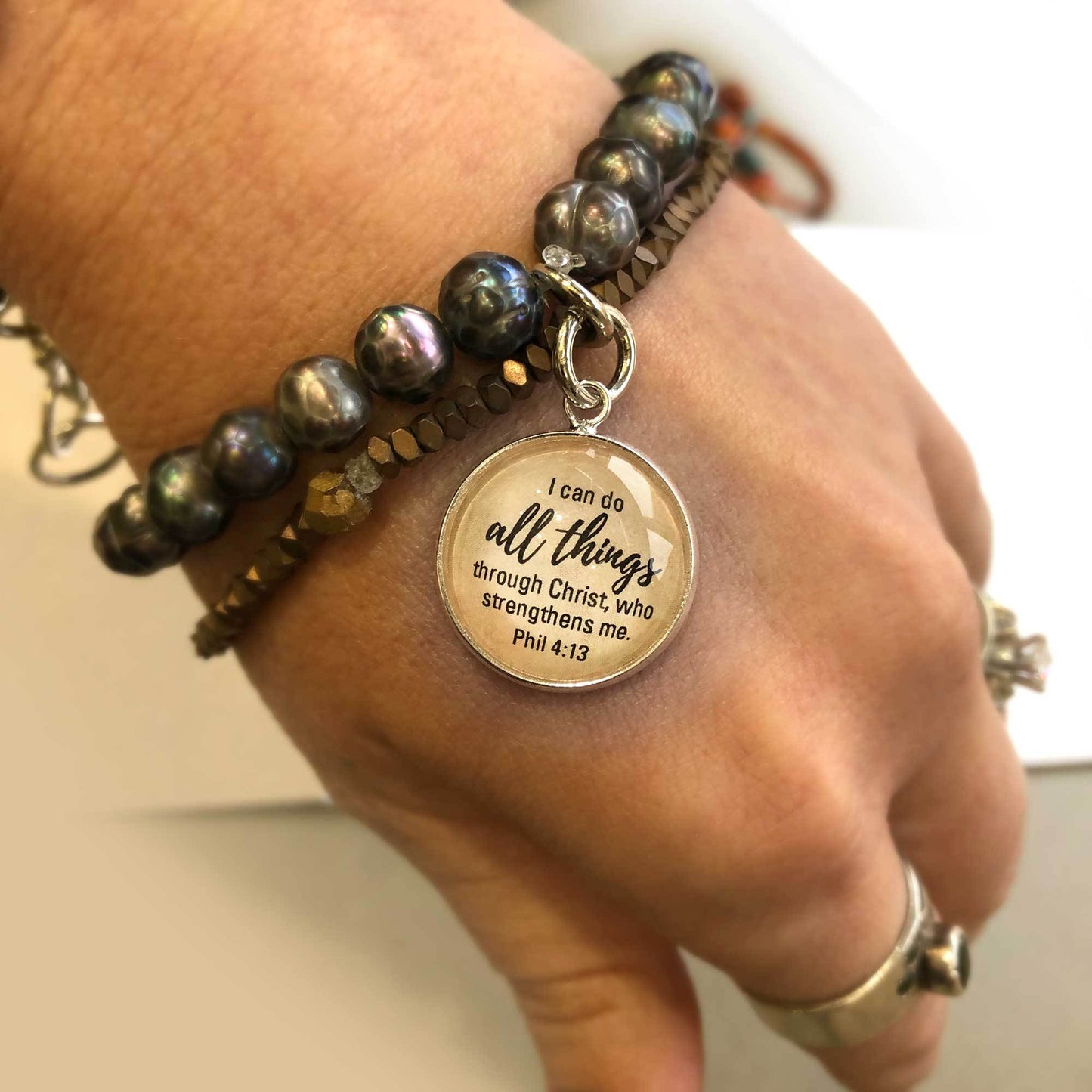 I AM Strong, Beautiful, Unique, Hope Affirmations – Glass Scripture