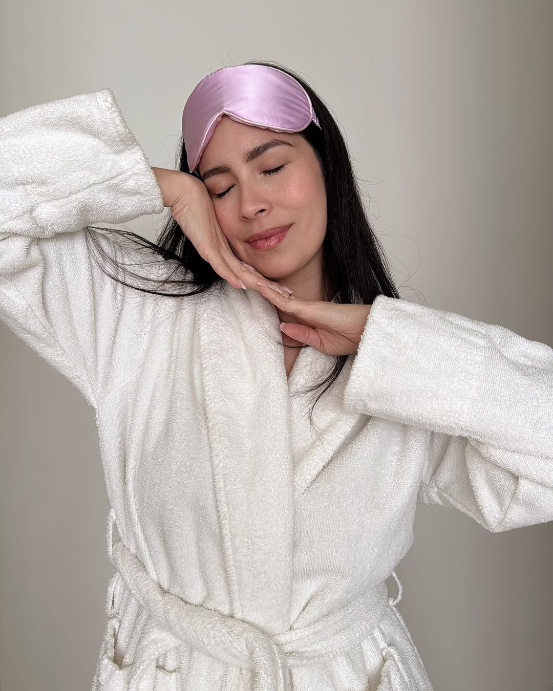 PURE SOL. Beauty Silk Sleep Eye Mask- Black Onyx