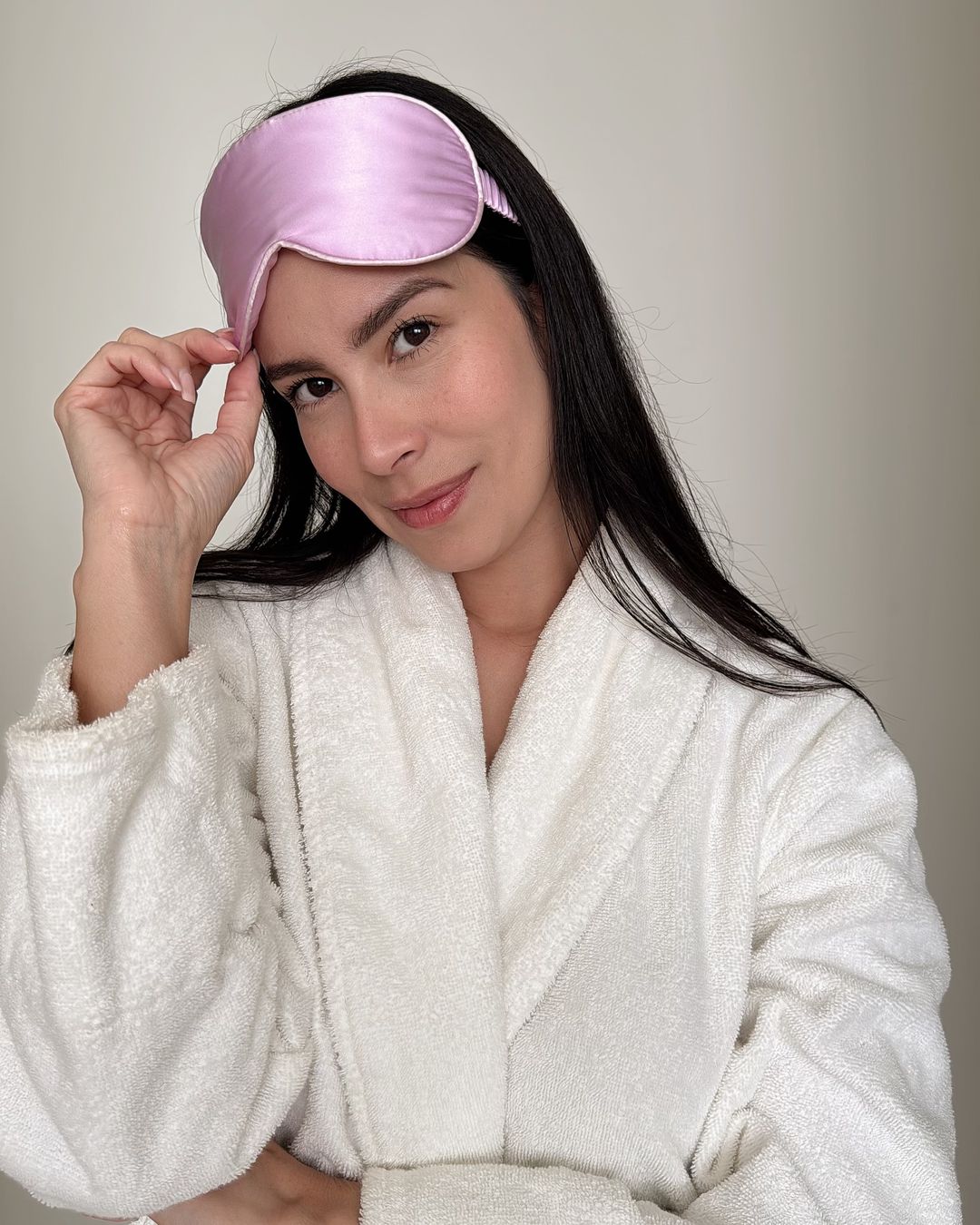 PURE SOL. Beauty Silk Sleep Eye Mask- Black Onyx