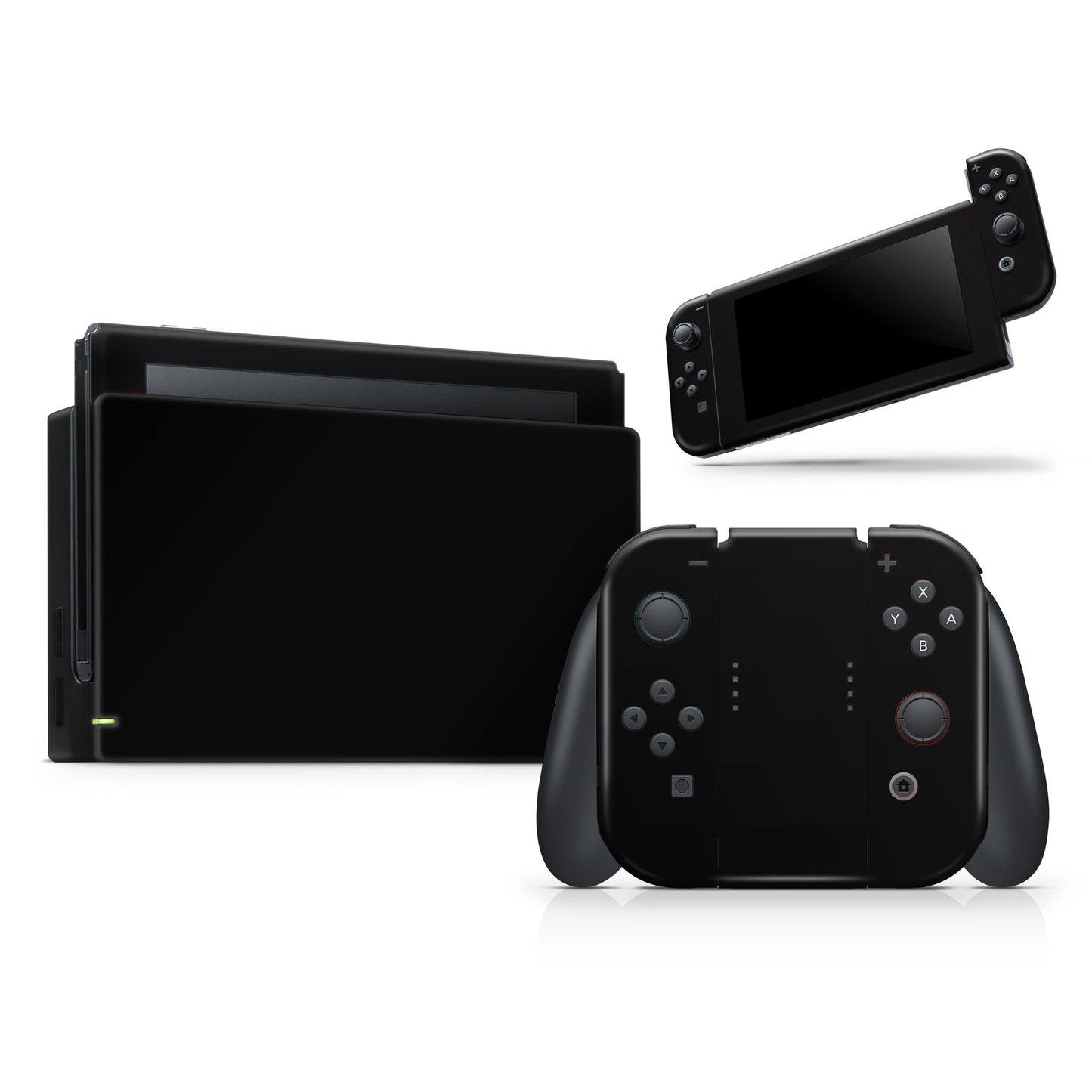 Solid State Black - Vinyl Skin Wrap for Nintendo Switch 2, OLED, Lite,