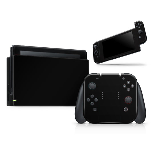 Solid State Black - Vinyl Skin Wrap for Nintendo Switch 2, OLED, Lite,