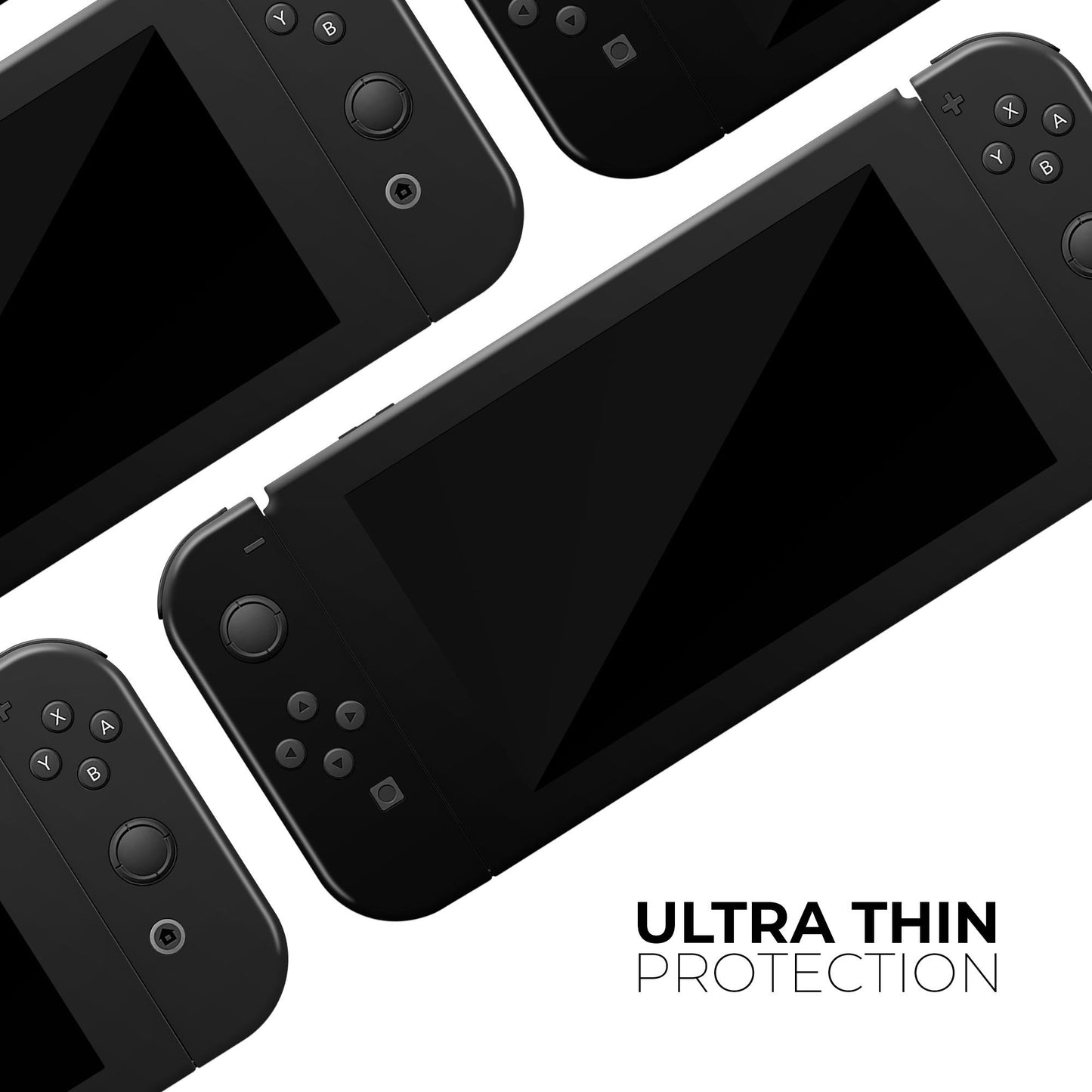 Solid State Black - Vinyl Skin Wrap for Nintendo Switch 2, OLED, Lite,