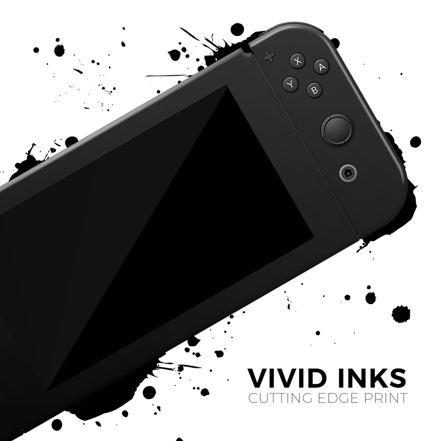 Solid State Black - Vinyl Skin Wrap for Nintendo Switch 2, OLED, Lite,