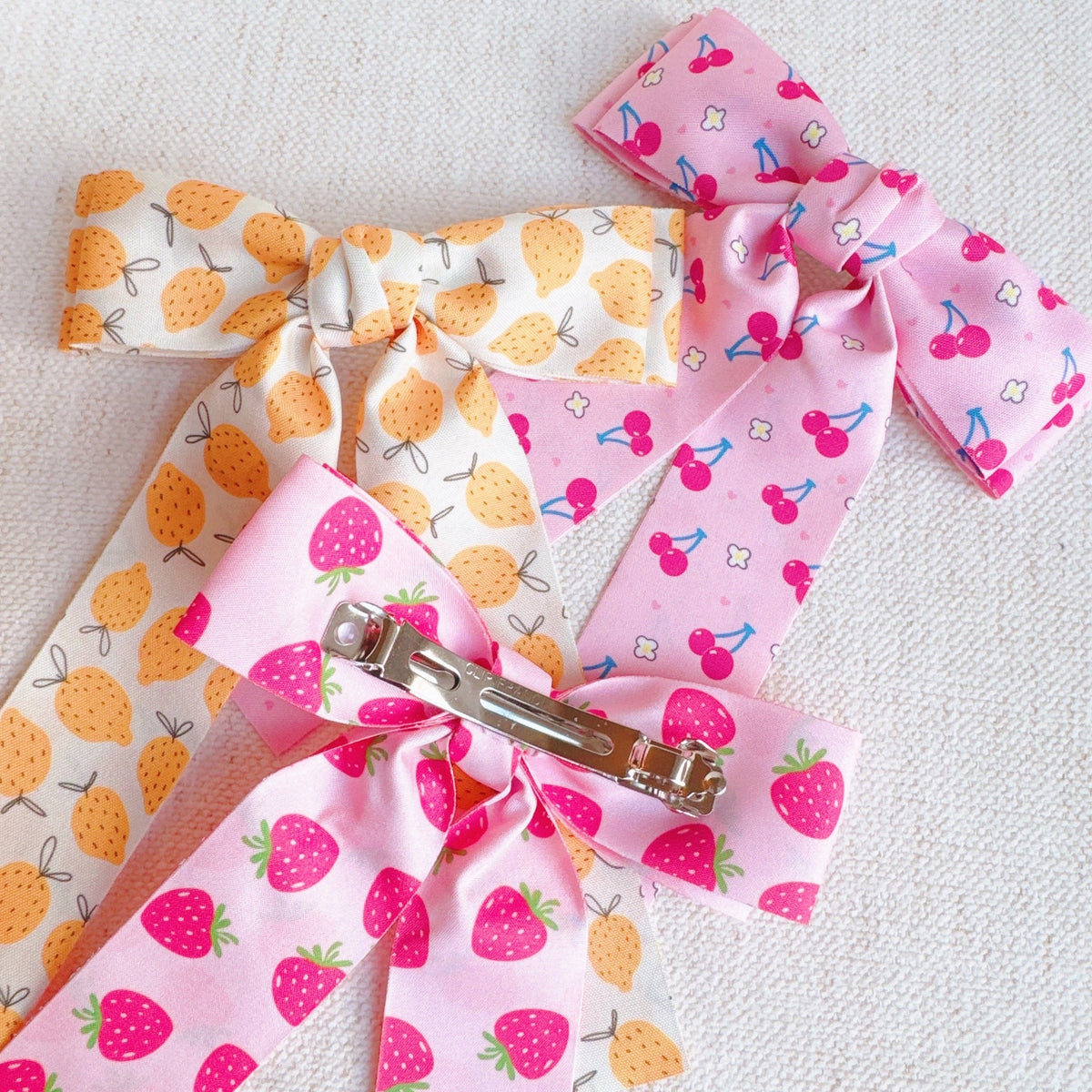 Sweet & Sour Fruit Print Hair Clip