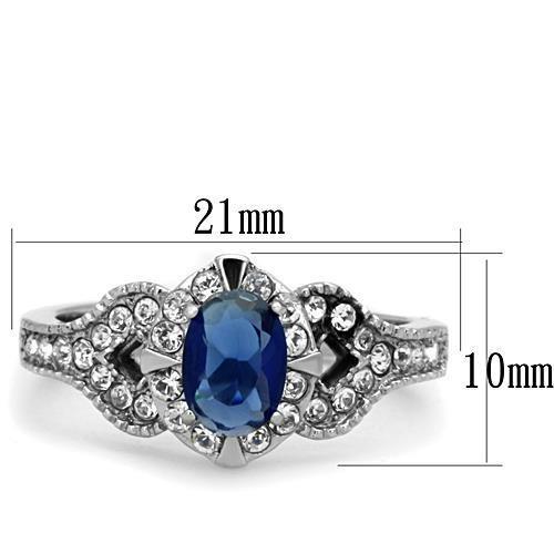 TK1765 - High polished (no plating) Stainless Steel Ring with