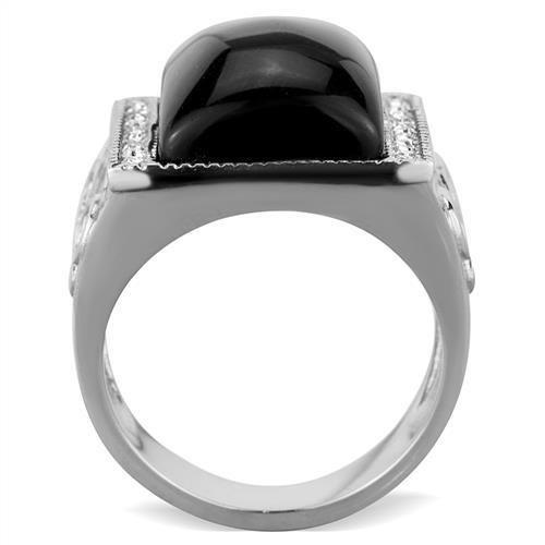 TK1767 - High polished (no plating) Stainless Steel Ring with