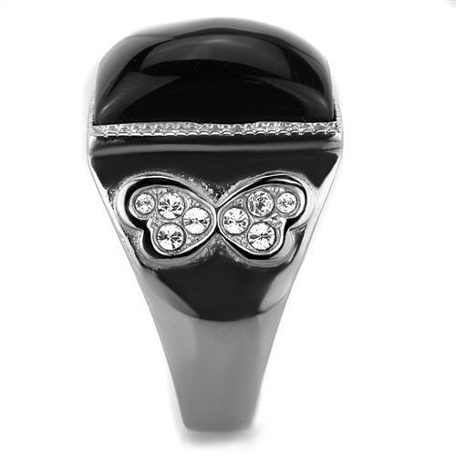 TK1767 - High polished (no plating) Stainless Steel Ring with