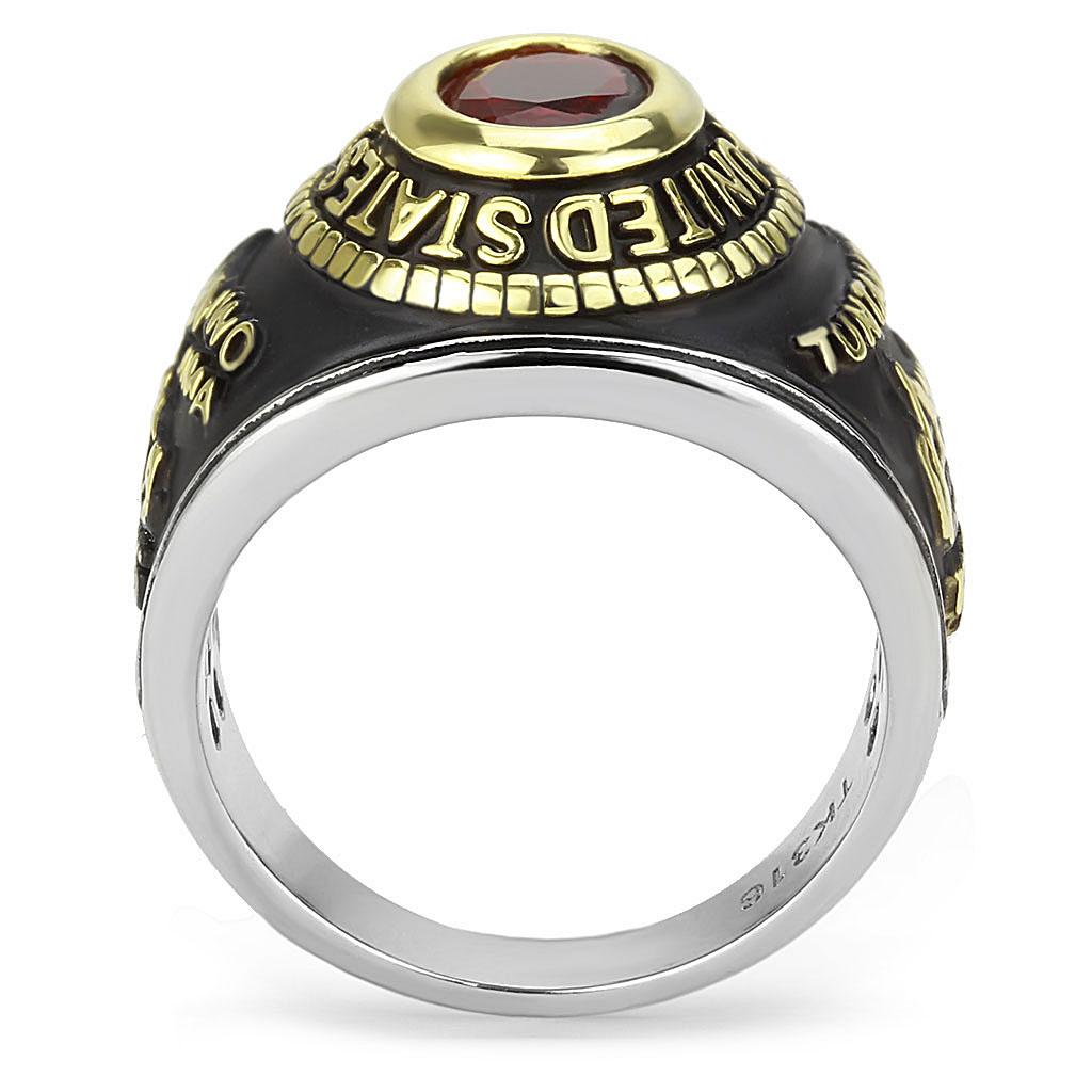 TK3723 - Two-Tone IP Gold (Ion Plating) Stainless Steel Ring with