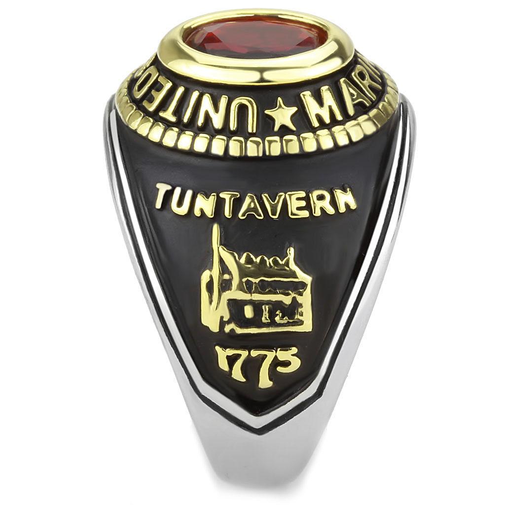 TK3723 - Two-Tone IP Gold (Ion Plating) Stainless Steel Ring with