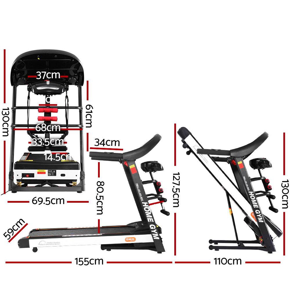 Everfit Treadmill Electric Home Gym Fitness Exercise Machine w/