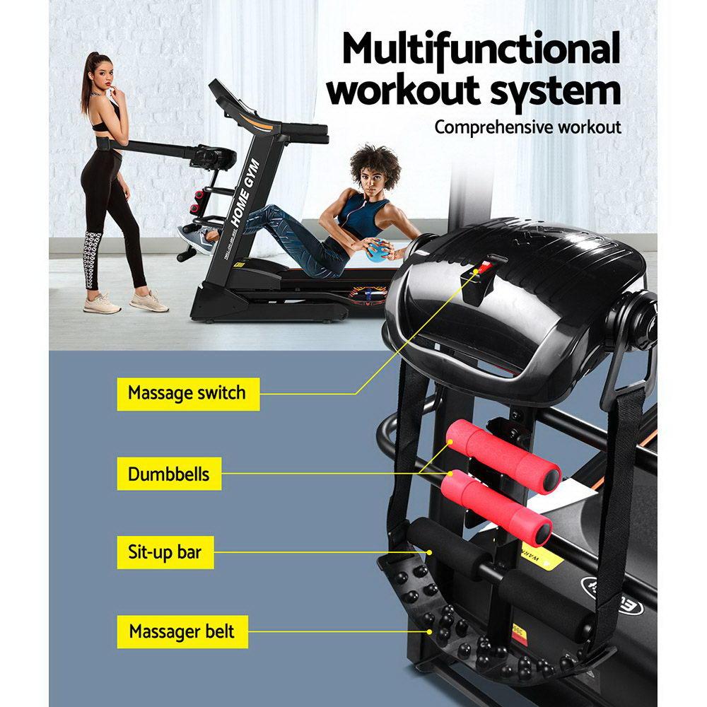 Everfit Treadmill Electric Home Gym Fitness Exercise Machine w/