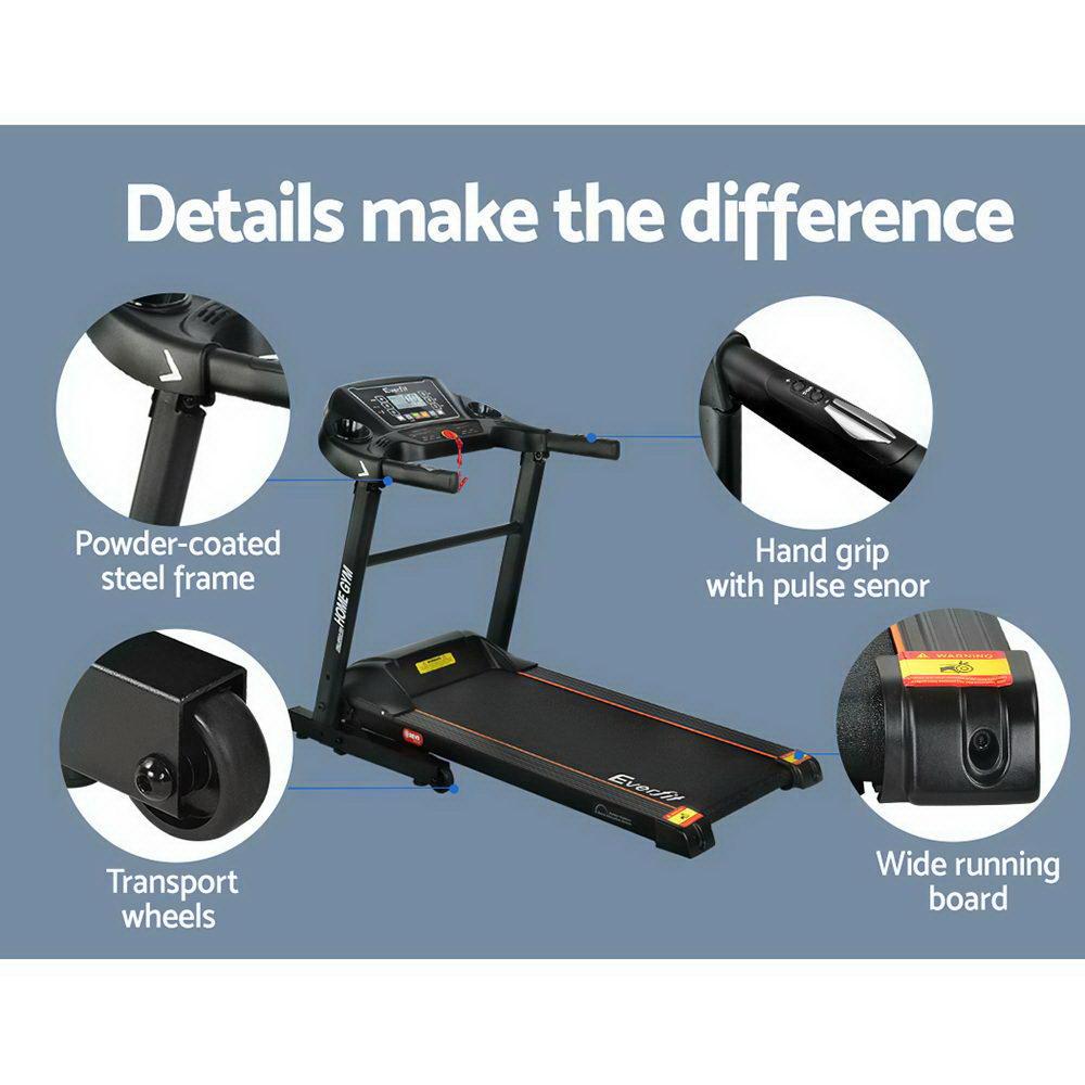 Everfit Treadmill Electric Home Gym Fitness Exercise Machine Foldable
