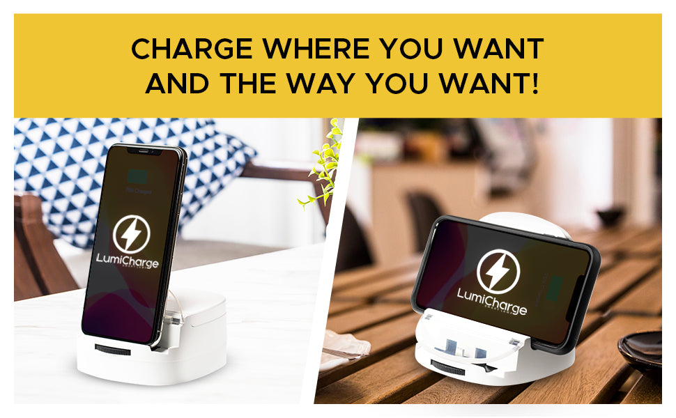 Lumicharge UD- iPhone 16, 15, 14, 13, 12, X and Android Charger -