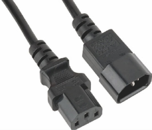 ASTROTEK Power Extension Cable 2m - Male to Female Monitor to PC or