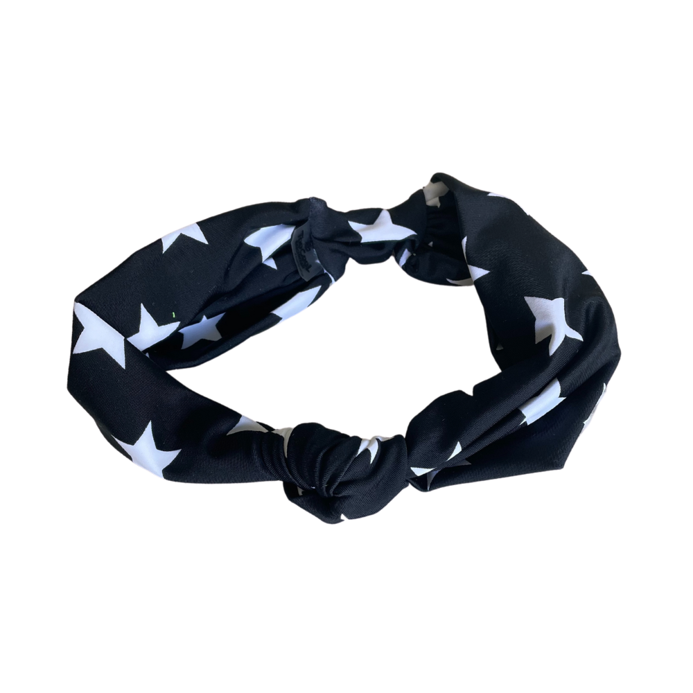 Matching Headbands- Black Stars