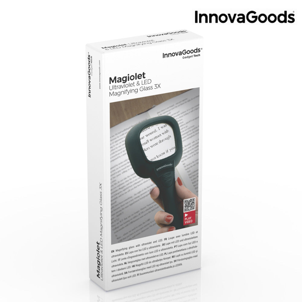 Ultraviolet and LED Magnifying Glass Magiolet InnovaGoods