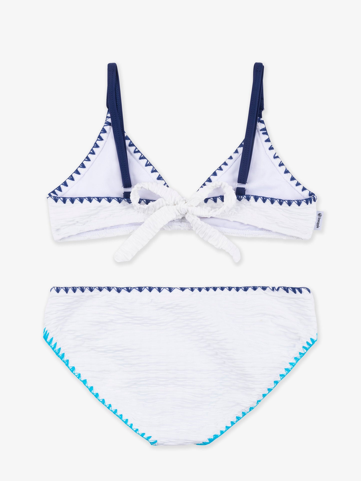 VALERIE- White Trimmed Bikini
