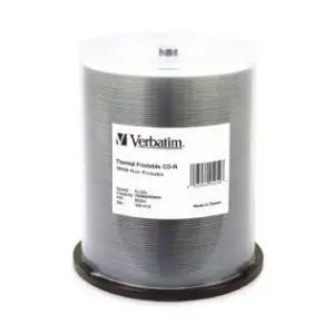 VERBATIM CD-R 700MB 100Pk White Wide Thermal 52x - 95254