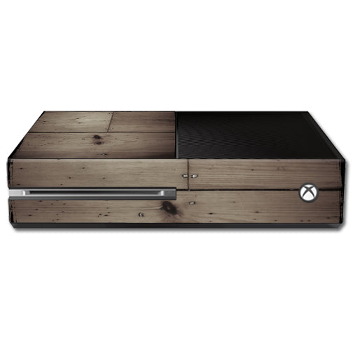 MightySkins MIXBONE-Wooden Skin Decal Wrap for Microsoft Xbox One Cons