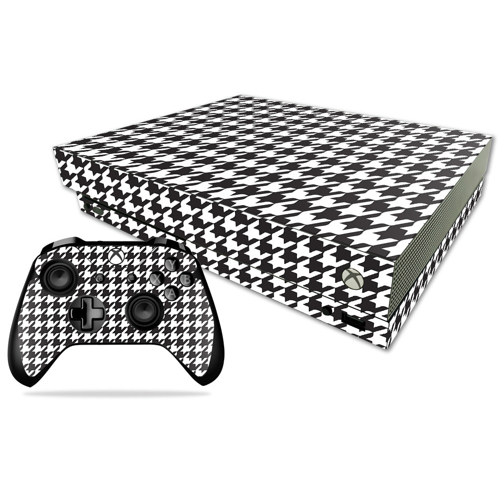 MightySkins MIXBONXCMB-Houndstooth Skin Decal Wrap for Microsoft Xbox