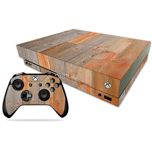 MightySkins MIXBONXCMB-Barnwood Skin Decal Wrap for Microsoft Xbox One
