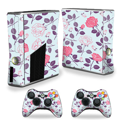 MightySkins XBOX360S-Vintage Floral Skin Decal Wrap for Xbox 360 S Sli
