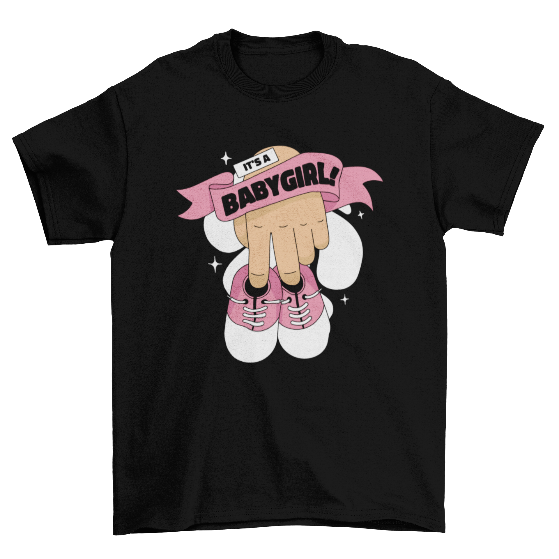 Baby girl shoes t-shirt design