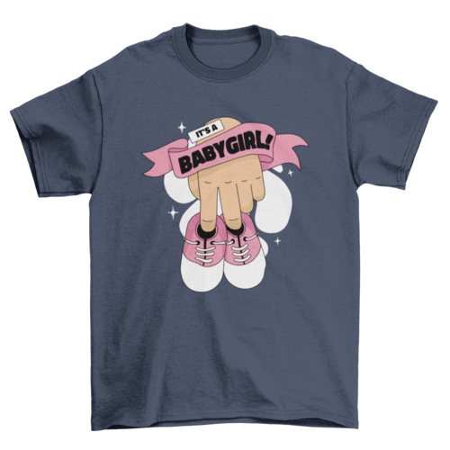 Baby girl shoes t-shirt design