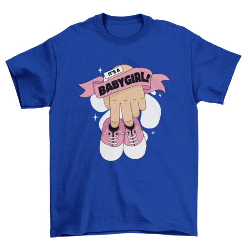Baby girl shoes t-shirt design