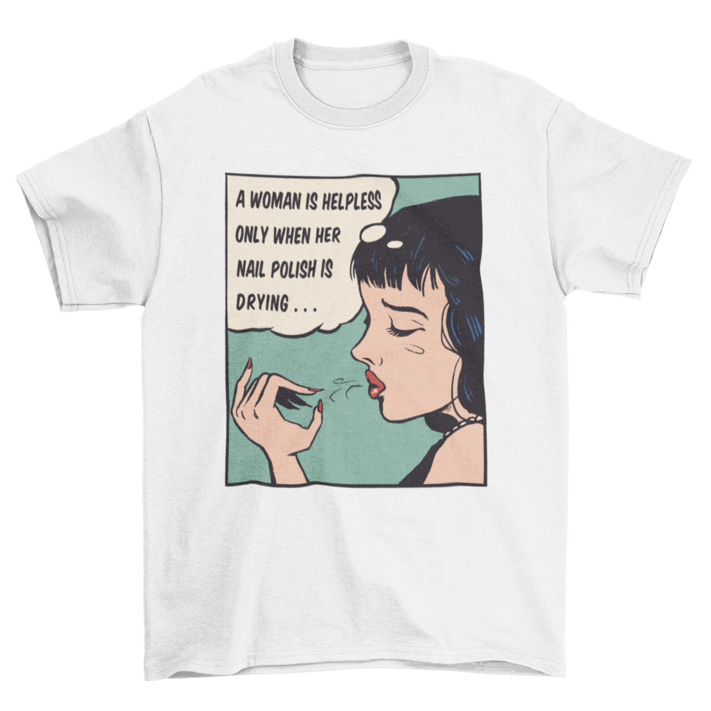 Pop art nail polish t-shirt