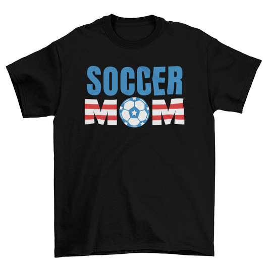 American soccer mom sports game t-shirt